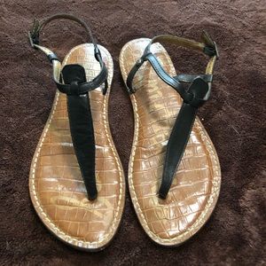 Sam Edelman Black Gigi Thong Sandals Size 6